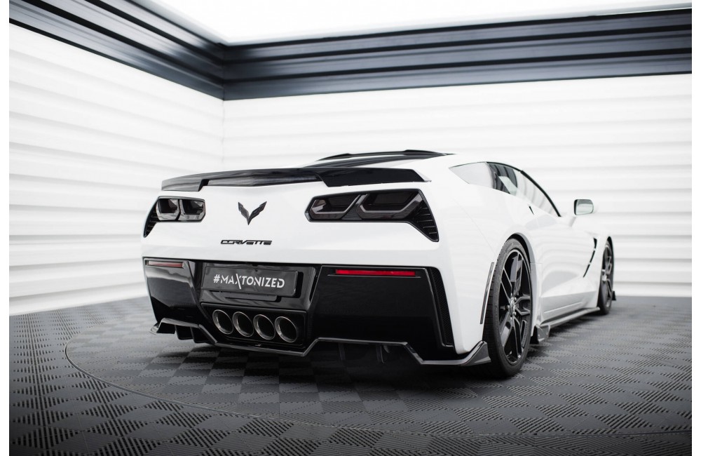 Central Rear Splitter (with vertical bars) Chevrolet Corvette C7 Central Rear Splitter (with vertical bars) Chevrolet Corvette C7