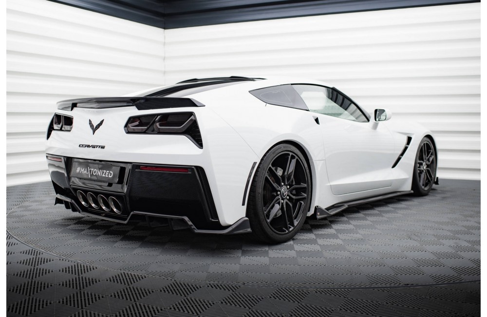 Central Rear Splitter (with vertical bars) Chevrolet Corvette C7 Central Rear Splitter (with vertical bars) Chevrolet Corvette C7
