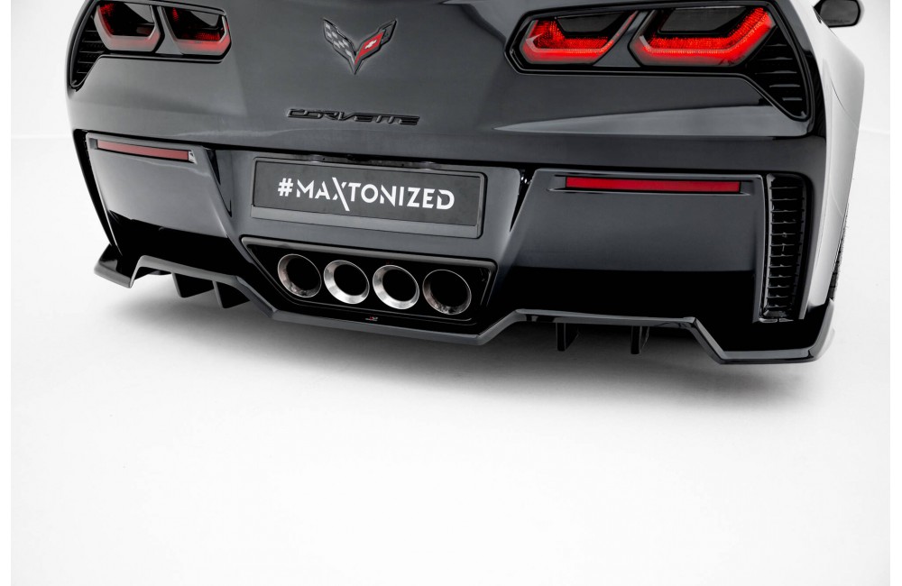 Central Rear Splitter (with vertical bars) Chevrolet Corvette Z06 C7 Central Rear Splitter (with vertical bars) Chevrolet Corvette Z06 C7