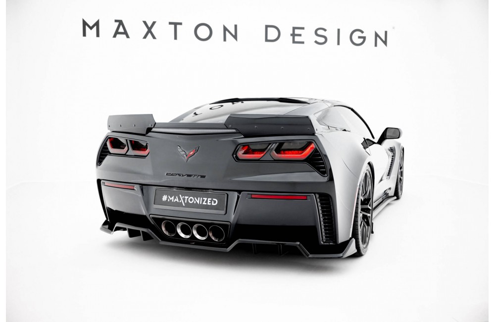 Central Rear Splitter (with vertical bars) Chevrolet Corvette Z06 C7 Central Rear Splitter (with vertical bars) Chevrolet Corvette Z06 C7