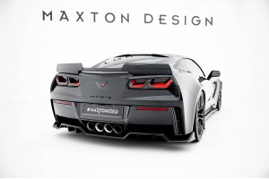 Central Rear Splitter (with vertical bars) Chevrolet Corvette Z06 C7 Central Rear Splitter (with vertical bars) Chevrolet Corvette Z06 C7