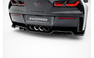 Central Rear Splitter (with vertical bars) Chevrolet Corvette Z06 C7