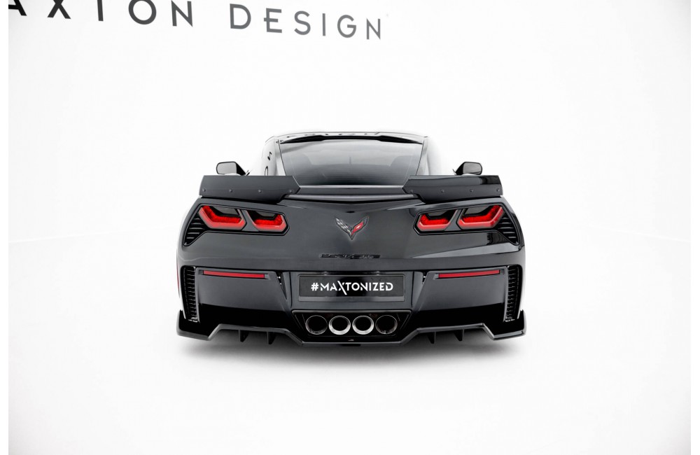 Central Rear Splitter (with vertical bars) Chevrolet Corvette Z06 C7 Central Rear Splitter (with vertical bars) Chevrolet Corvette Z06 C7