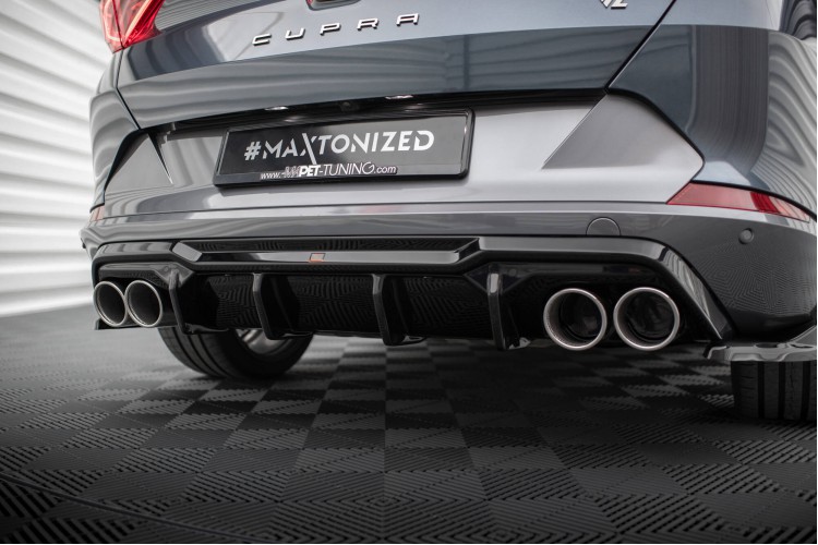 Κάτω τμήμα πίσω προφυλακτήρα V.3 + Exhaust Ends Imitation Cupra Formentor Mk1 Facelift - 