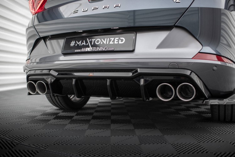 Κάτω τμήμα πίσω προφυλακτήρα V.3 + Exhaust Ends Imitation Cupra Formentor Mk1 Facelift - 