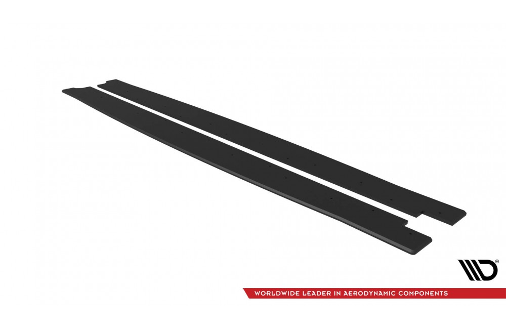 Street Pro Side Skirts Diffusers Cupra Formentor Mk1 Facelift - Black-Red