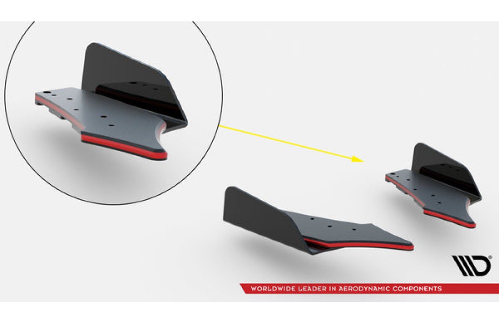 Street Pro Rear Side Splitters + Flaps Cupra Leon ST Mk1 Facelift