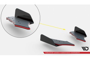 Street Pro Rear Side Splitters + Flaps Cupra Leon ST Mk1 Facelift