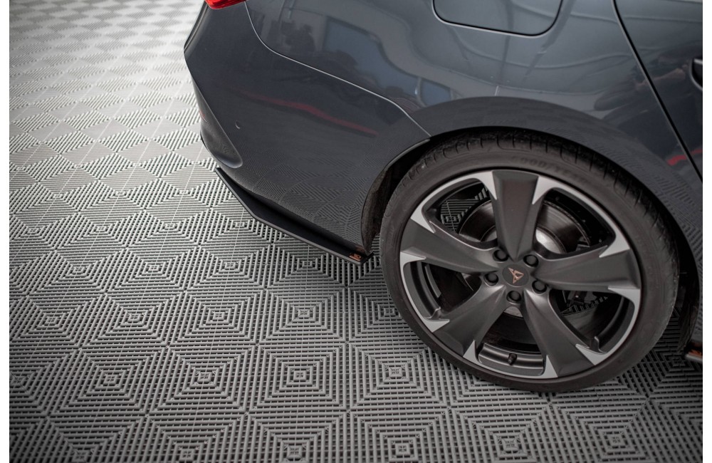 Street Pro Rear Side Splitters Cupra Leon ST Mk1 - Black