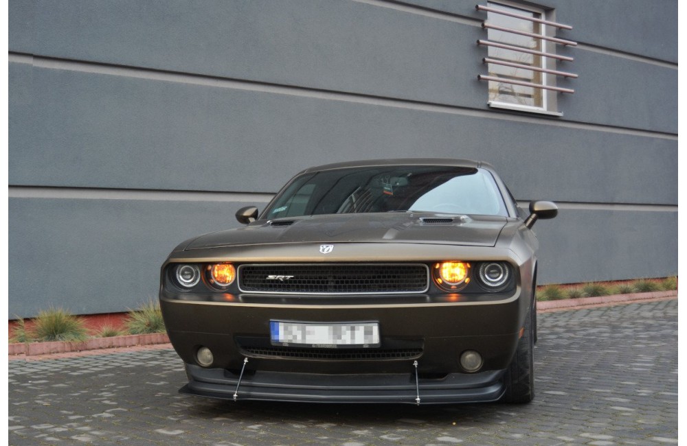 HYBRID FRONT SPLITTER V.1 DODGE CHALLENGER MK3. PHASE-I SRT8 COUPE