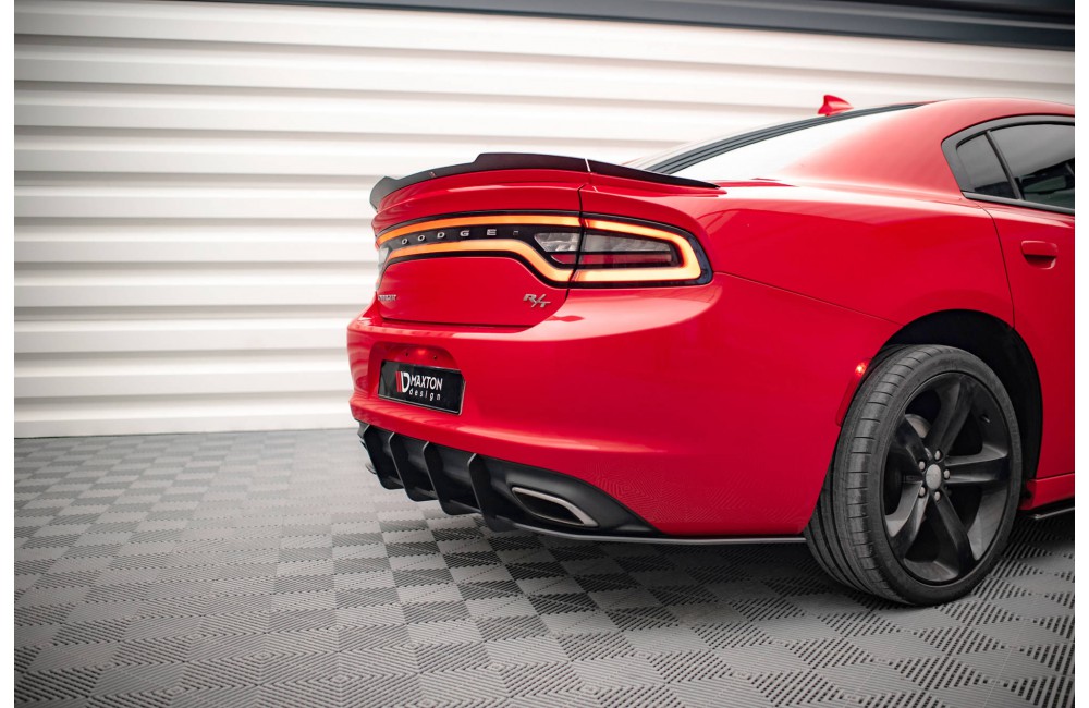Street Pro Rear Diffuser Dodge Charger RT Mk7 Facelift - Black