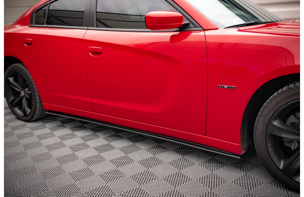 Street Pro Side Skirts Diffusers Dodge Charger RT Mk7 Facelift - Black Street Pro Side Skirts Diffusers Dodge Charger RT Mk7 Facelift - Black