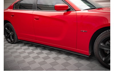 Street Pro Side Skirts Diffusers Dodge Charger RT Mk7 Facelift - Black