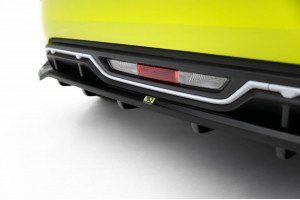 Rear Splitter (with vertical bars) Abarth 500e