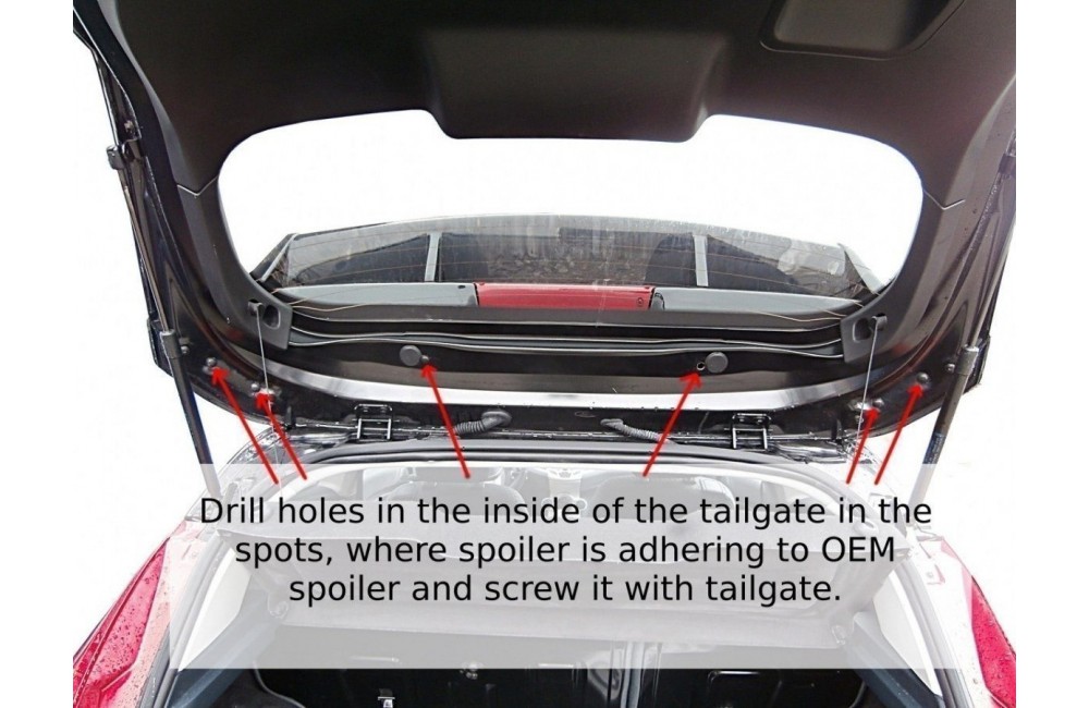 Roof Spoiler (RS Look) Ford Fiesta Mk7 / Mk7 FL Roof Spoiler (RS Look) Ford Fiesta Mk7 / Mk7 FL