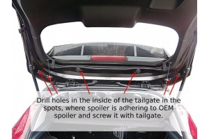 Roof Spoiler (RS Look) Ford Fiesta Mk7 / Mk7 FL Roof Spoiler (RS Look) Ford Fiesta Mk7 / Mk7 FL