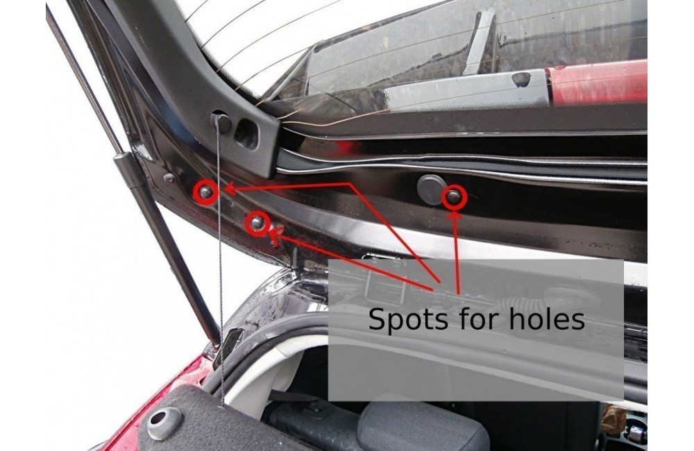 Roof Spoiler (RS Look) Ford Fiesta Mk7 / Mk7 FL Roof Spoiler (RS Look) Ford Fiesta Mk7 / Mk7 FL