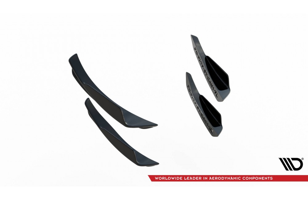 Front Bumper Wings (Canards) Ford Fiesta 7 ST Facelift Front Bumper Wings (Canards) Ford Fiesta 7 ST Facelift