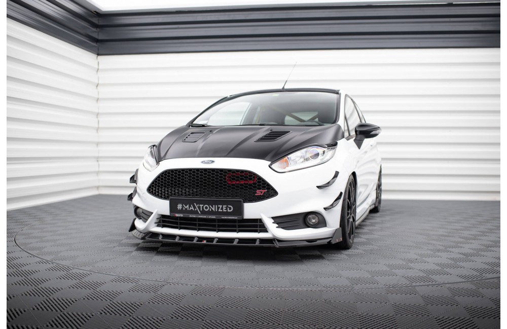 Front Splitter V.6 + Flaps Ford Fiesta ST Mk7 Facelift