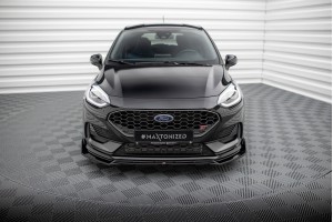Front Splitter V.4 + Flaps Ford Fiesta ST / ST-line Mk8 Facelift