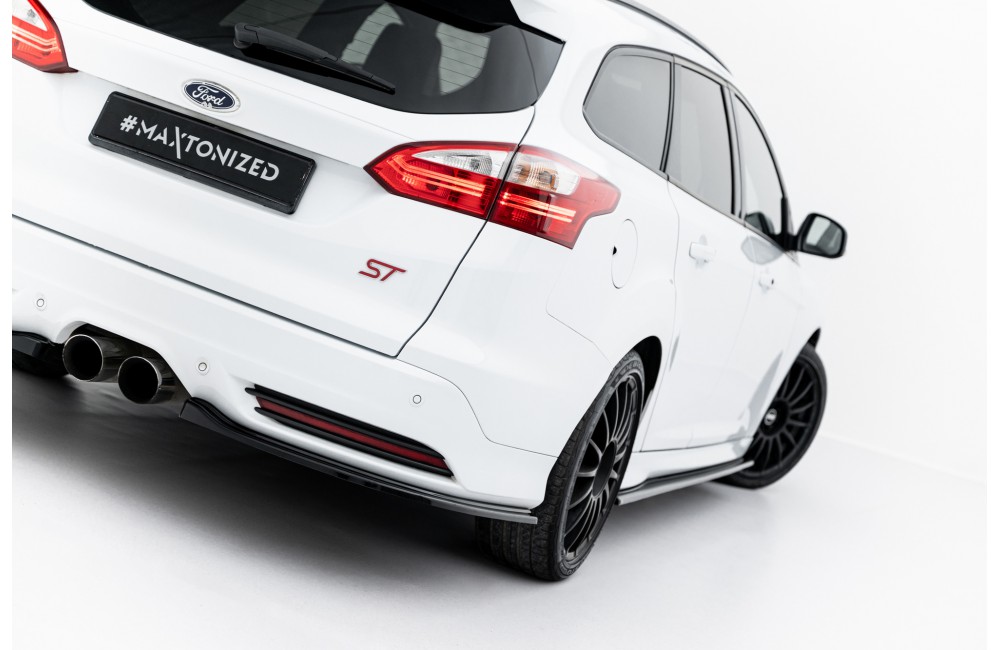 Rear Side Splitters Ford Focus ST Estate Mk3 / Mk3 Facelift