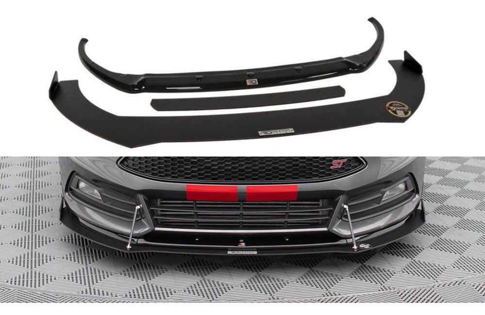 Hybrid Front Splitter V.2 Ford Focus ST Mk3 FL