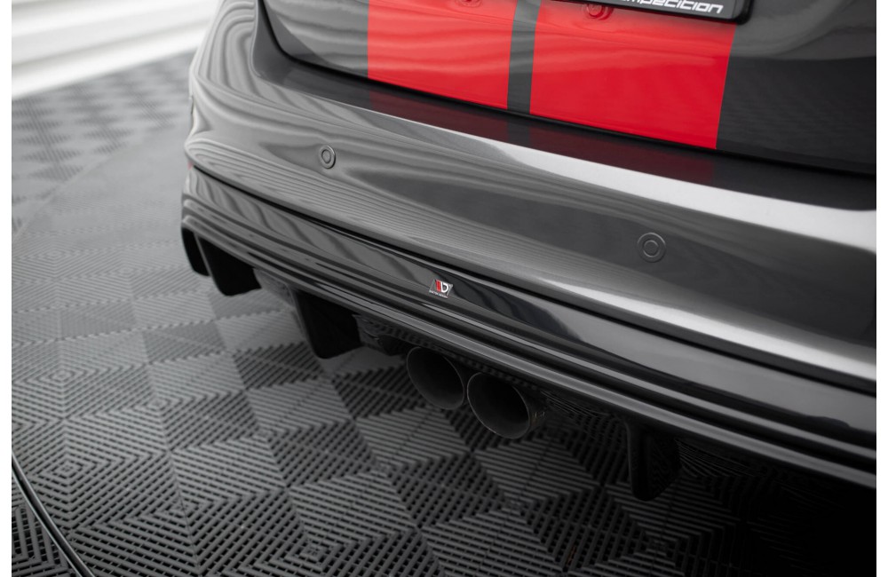 Rear Valance Ford Focus ST Mk3 FL (RS-Look) - Gloss Black