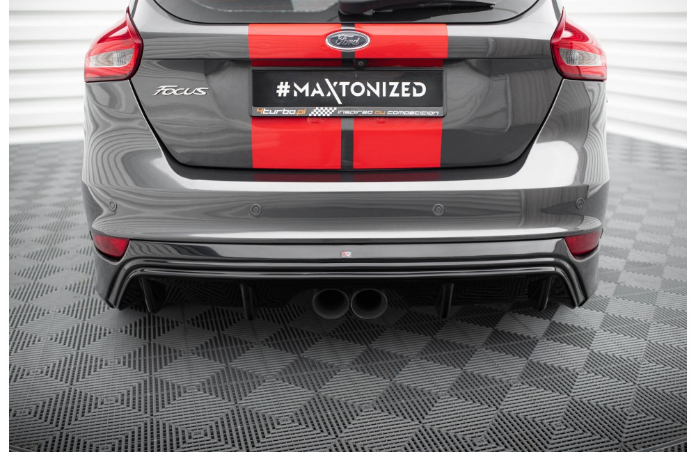 Rear Valance Ford Focus ST Mk3 FL (RS-Look) - Gloss Black