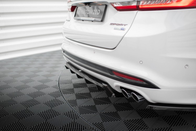 Πίσω Splitter (με κατακόρυφες ράβδους) Ford Mondeo Sport Mk5 Facelift / Fusion Sport Mk2 Facelift