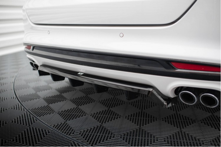 Πίσω Splitter (με κατακόρυφες ράβδους) Ford Mondeo Sport Mk5 Facelift / Fusion Sport Mk2 Facelift