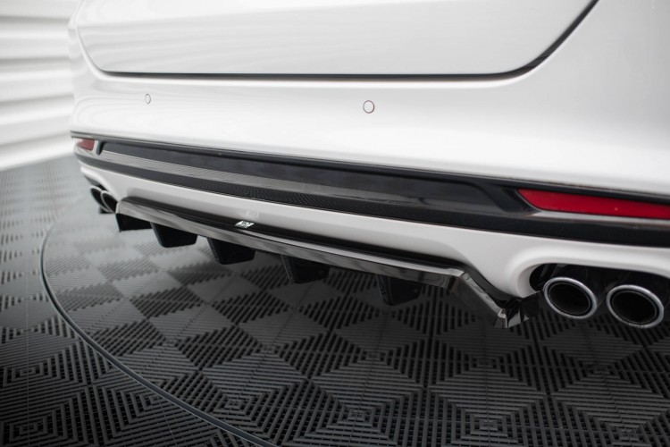 Πίσω Splitter (με κατακόρυφες ράβδους) Ford Mondeo Sport Mk5 Facelift / Fusion Sport Mk2 Facelift