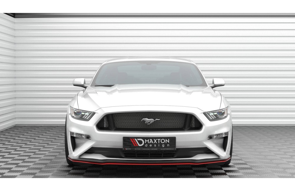 Front Splitter V.2 Ford Mustang Mk6 Facelift - Gloss Black