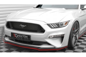 Front Splitter V.2 Ford Mustang Mk6 Facelift - Gloss Black
