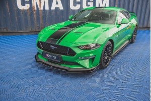 Front Splitter V.1 + Flaps Ford Mustang GT Mk6 Facelift