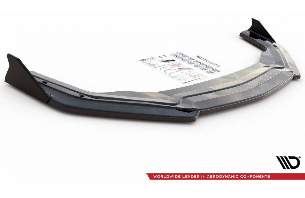 Front Splitter V.2 + Flaps Ford Mustang GT Mk6 Facelift