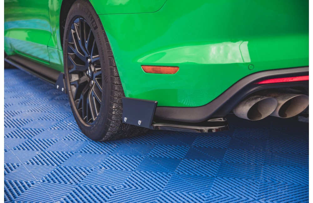 Rear Side Splitters V.1 + Flaps Ford Mustang GT Mk6 Facelift