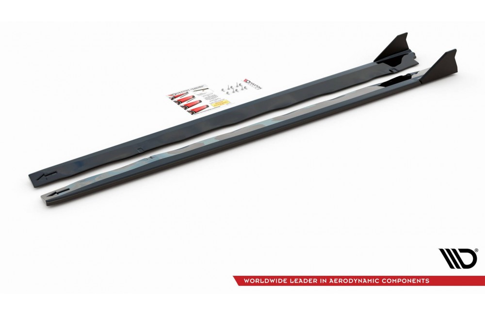 Side Skirts Diffusers + Flaps Ford Mustang GT Mk6 Facelift