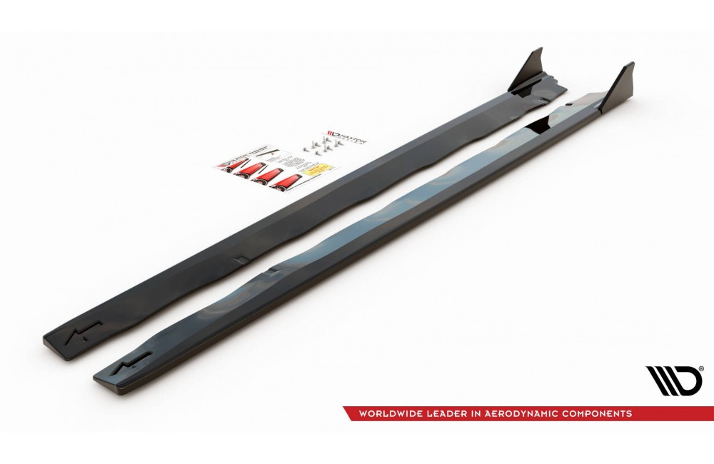 Side Skirts Diffusers + Flaps Ford Mustang GT Mk6 Facelift
