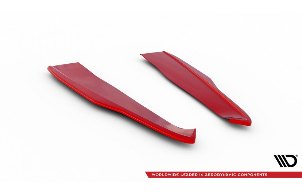 Rear Side Splitters V.2 Ford Mustang GT Mk6 Facelift - Gloss Black