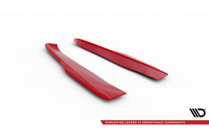 Rear Side Splitters V.2 Ford Mustang GT Mk6 Facelift - Gloss Black