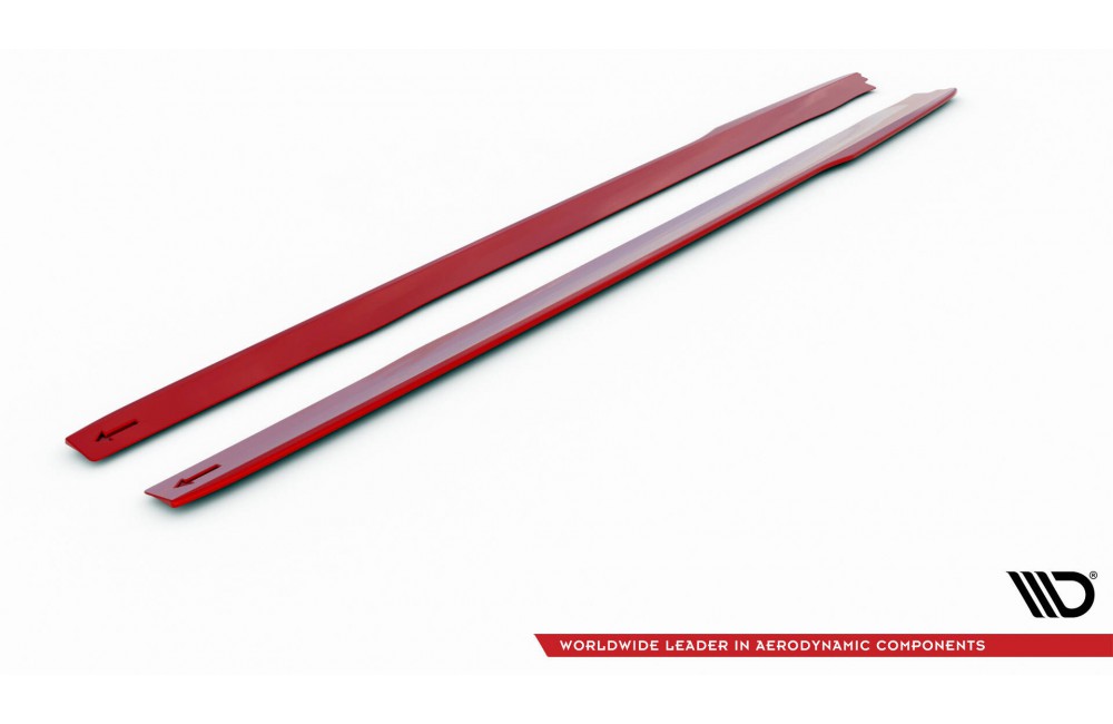 Side Skirts Diffusers V.2 Ford Mustang Mk6 Facelift - Gloss Black Side Skirts Diffusers V.2 Ford Mustang Mk6 Facelift - Gloss Black