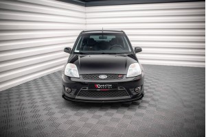 Street Pro Front Splitter V.1 + Flaps Ford Fiesta ST Mk6 - Black + Gloss Flaps