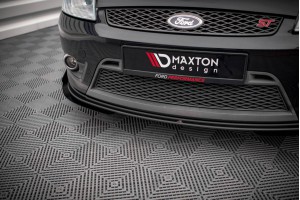 Street Pro Front Splitter V.1 + Flaps Ford Fiesta ST Mk6 - Black + Gloss Flaps