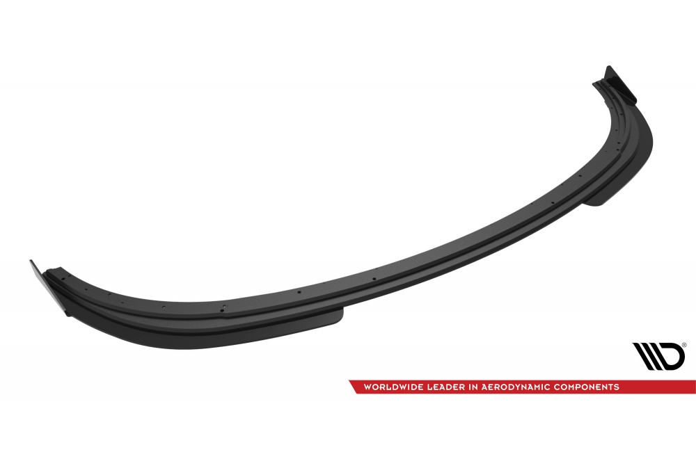 Street Pro Front Splitter V.1 + Flaps Ford Fiesta ST Mk6 - Black + Gloss Flaps