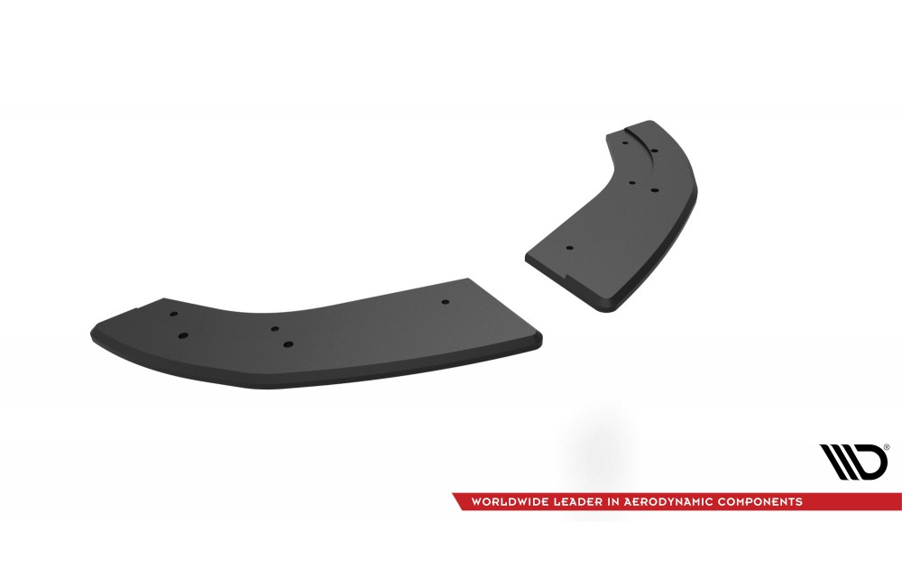 Street Pro Rear Side Splitters Ford Fiesta ST Mk6 - Black