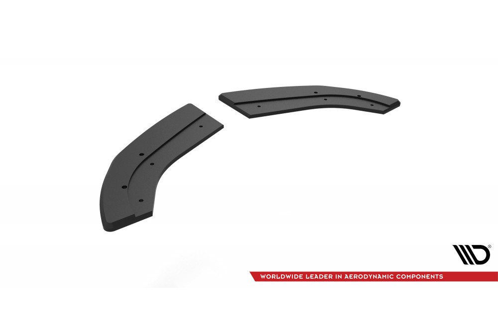 Street Pro Rear Side Splitters Ford Fiesta ST Mk6 - Black