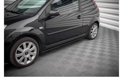 Street Pro Side Skirts Diffusers Ford Fiesta ST Mk6 - Black