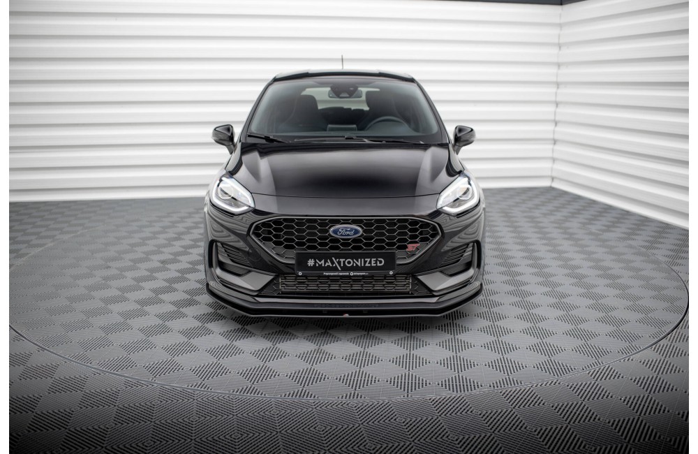 Street Pro Front Splitter Ford Fiesta ST Mk8 Facelift - Black