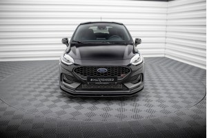 Street Pro Front Splitter Ford Fiesta ST Mk8 Facelift - Black