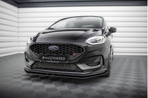 Street Pro Front Splitter Ford Fiesta ST Mk8 Facelift - Black